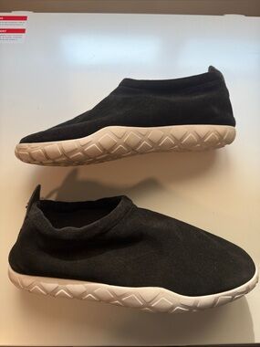 Nike Moc Slip-On Black Sock Sneakers with White Soles